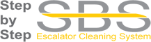 Step by Step Rulltrappsrengöring för industriell rengöring, tvättning av rulltrappor och rullband